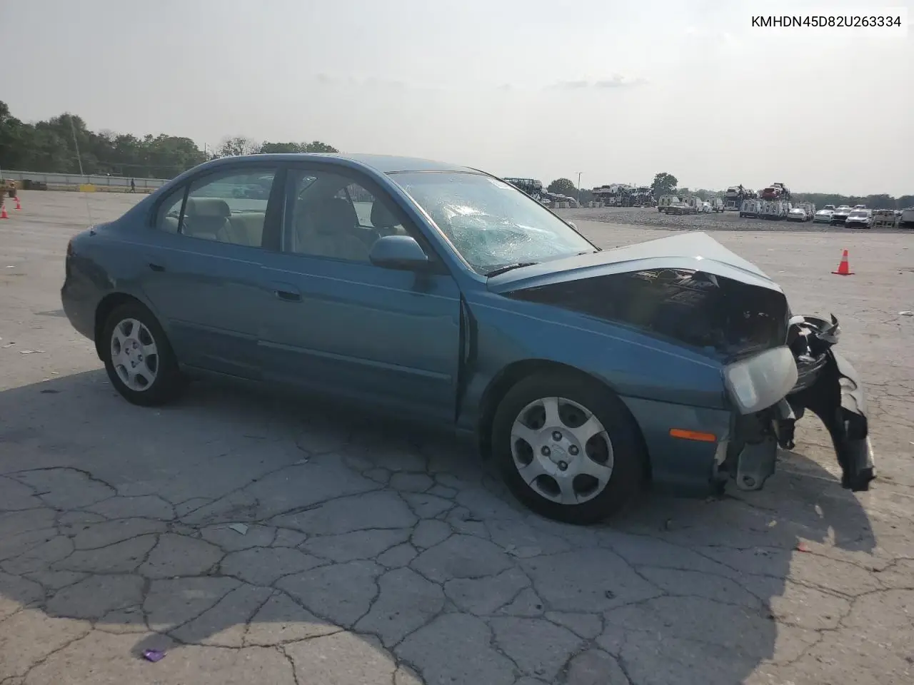 2002 Hyundai Elantra Gls VIN: KMHDN45D82U263334 Lot: 60726485