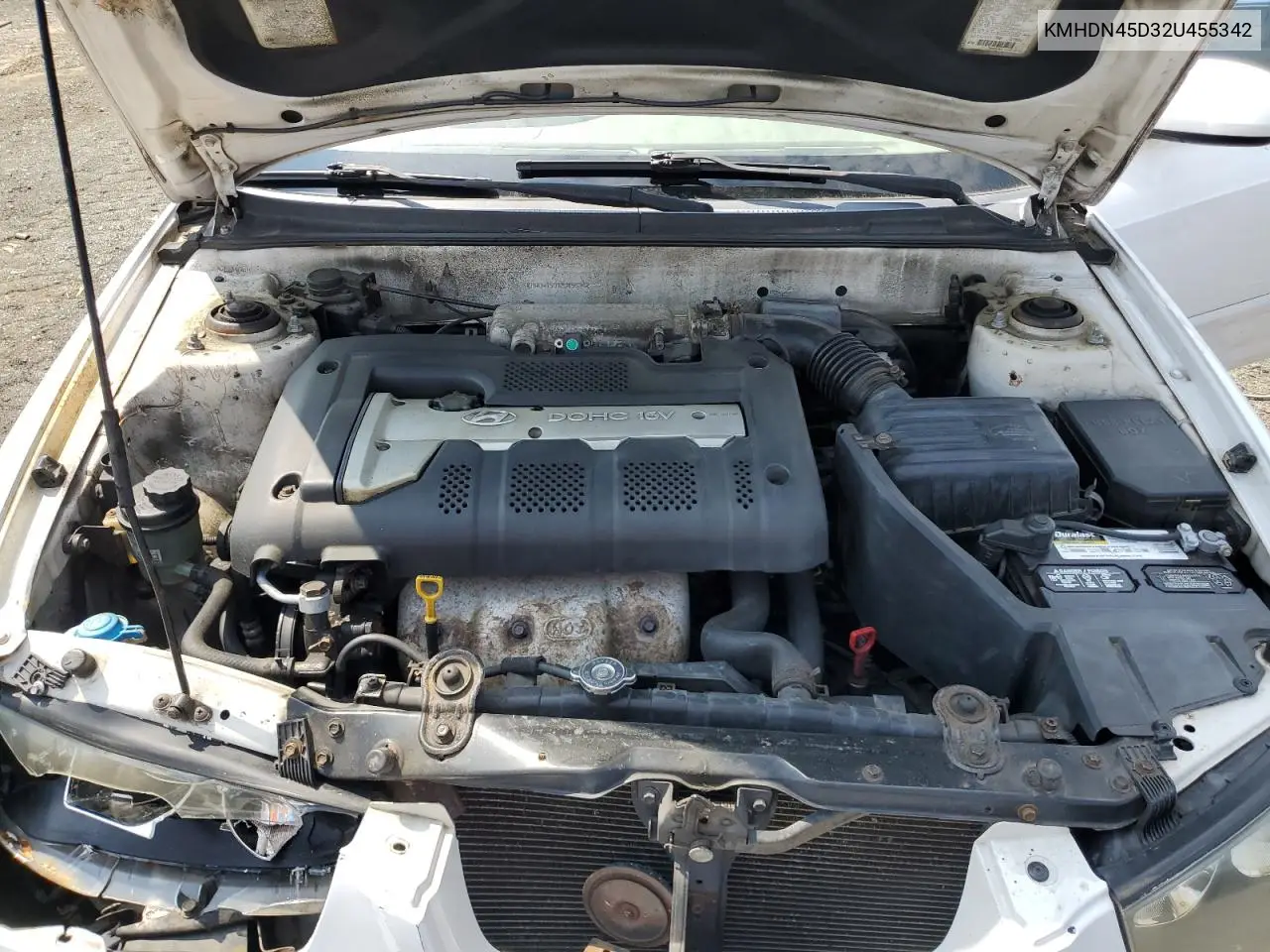 2002 Hyundai Elantra Gls VIN: KMHDN45D32U455342 Lot: 61134385
