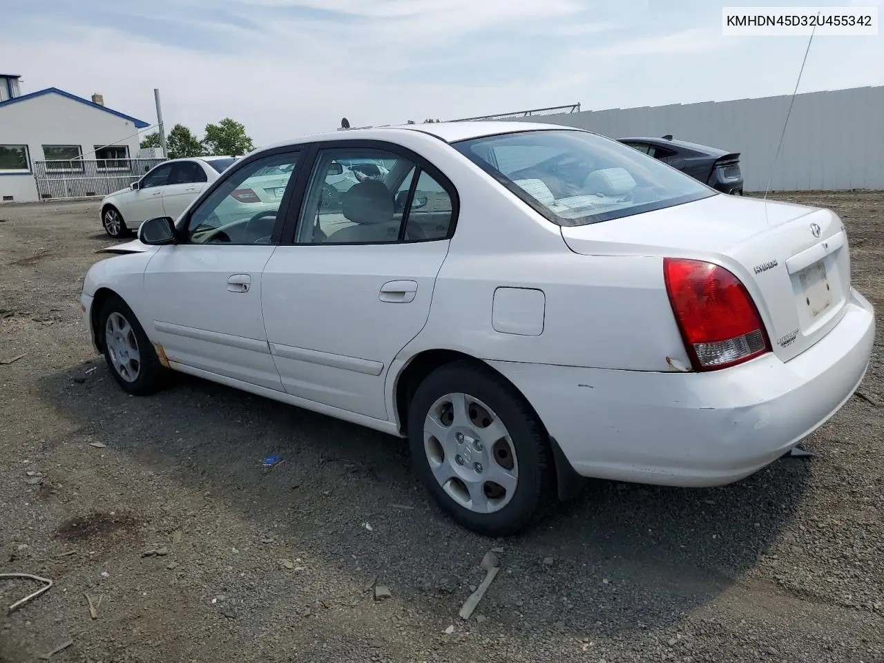 2002 Hyundai Elantra Gls VIN: KMHDN45D32U455342 Lot: 61134385