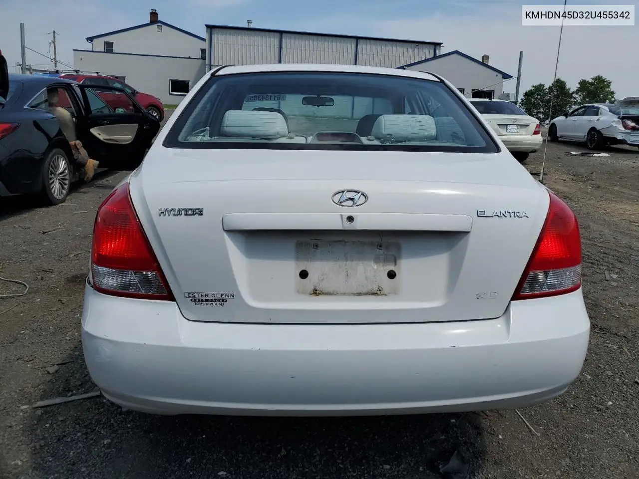 2002 Hyundai Elantra Gls VIN: KMHDN45D32U455342 Lot: 61134385