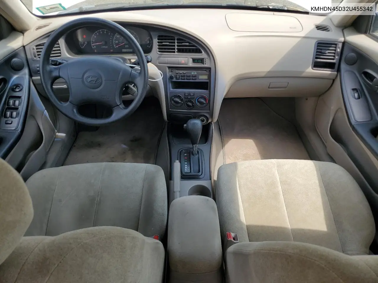 2002 Hyundai Elantra Gls VIN: KMHDN45D32U455342 Lot: 61134385
