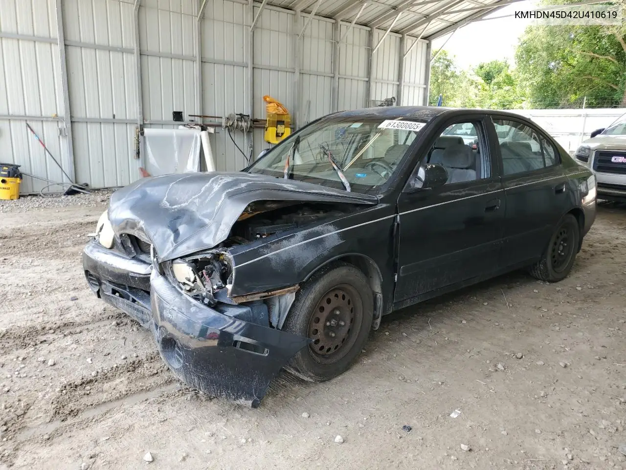 2002 Hyundai Elantra Gls VIN: KMHDN45D42U410619 Lot: 61380805