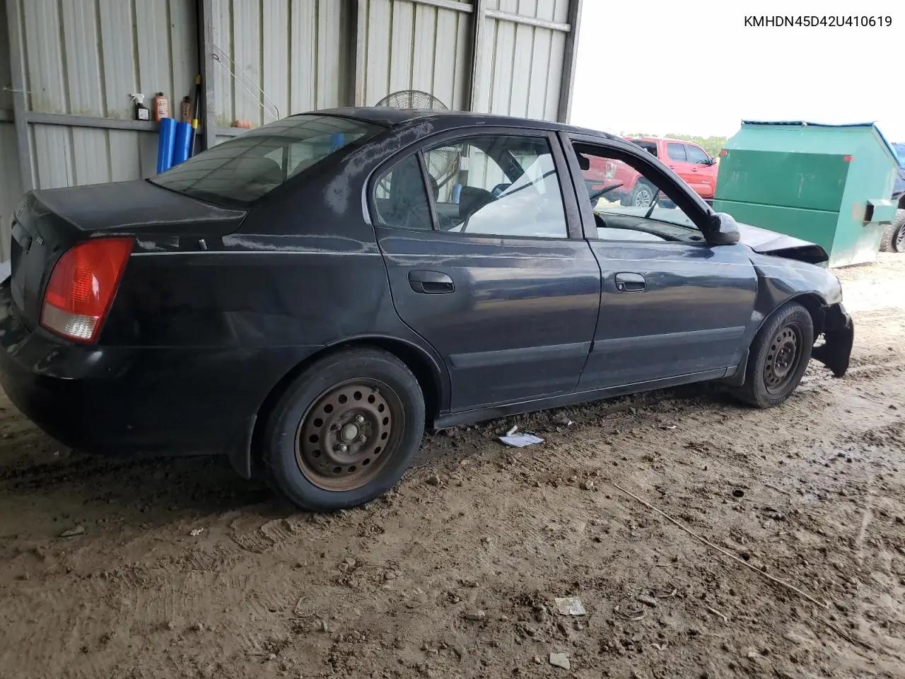 2002 Hyundai Elantra Gls VIN: KMHDN45D42U410619 Lot: 61380805