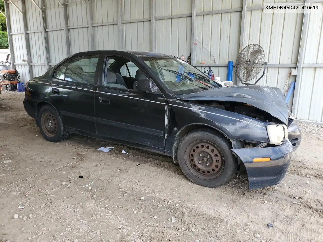 2002 Hyundai Elantra Gls VIN: KMHDN45D42U410619 Lot: 61380805