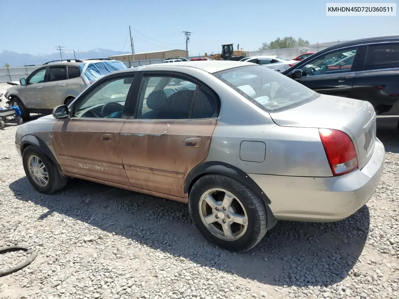 2002 Hyundai Elantra Gls VIN: KMHDN45D72U360511 Lot: 61624255