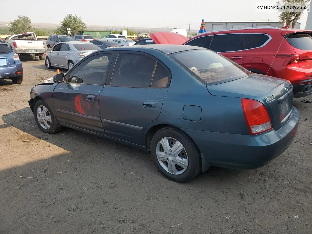 2002 Hyundai Elantra Gls VIN: KMHDN45D42U392655 Lot: 63441985