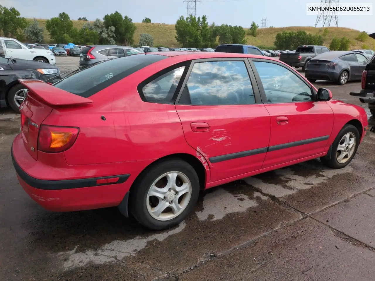 2002 Hyundai Elantra Gls VIN: KMHDN55D62U065213 Lot: 64194855