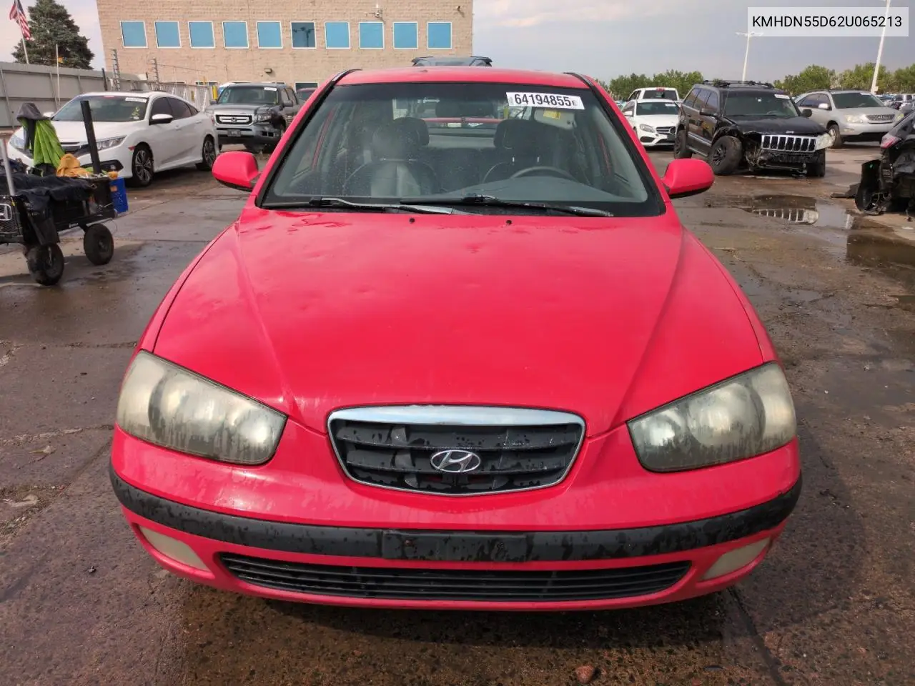 2002 Hyundai Elantra Gls VIN: KMHDN55D62U065213 Lot: 64194855