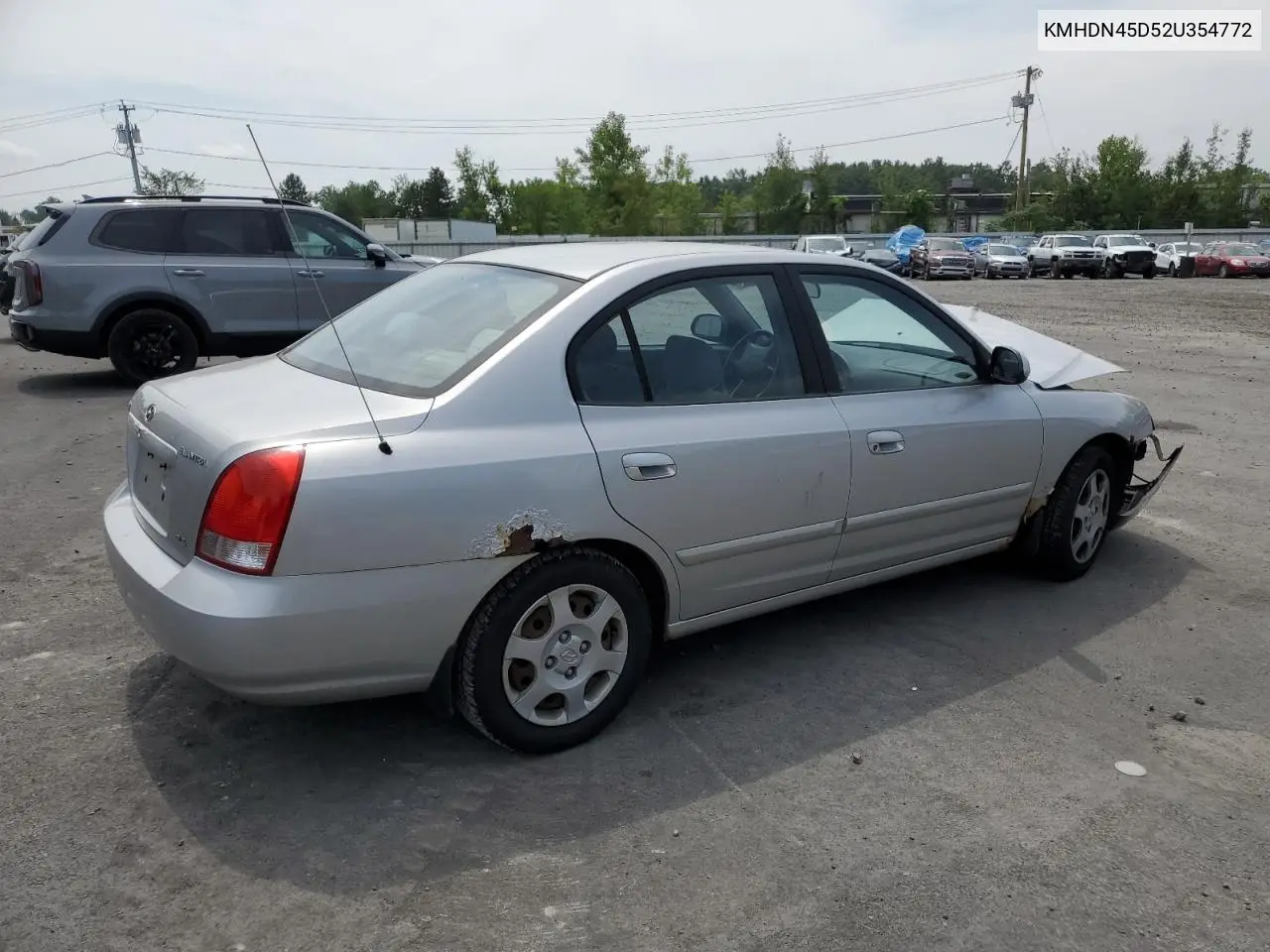 2002 Hyundai Elantra Gls VIN: KMHDN45D52U354772 Lot: 64240575