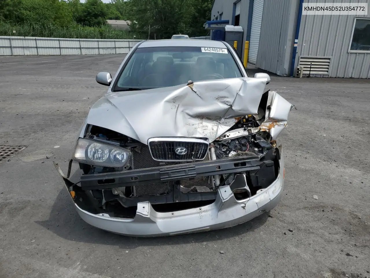 2002 Hyundai Elantra Gls VIN: KMHDN45D52U354772 Lot: 64240575