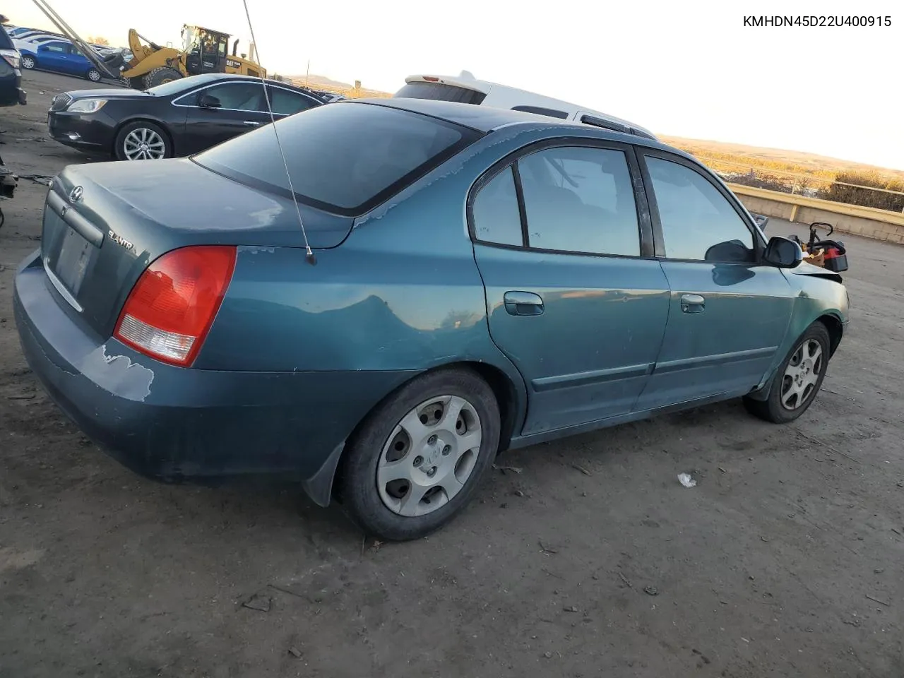 2002 Hyundai Elantra Gls VIN: KMHDN45D22U400915 Lot: 80916044