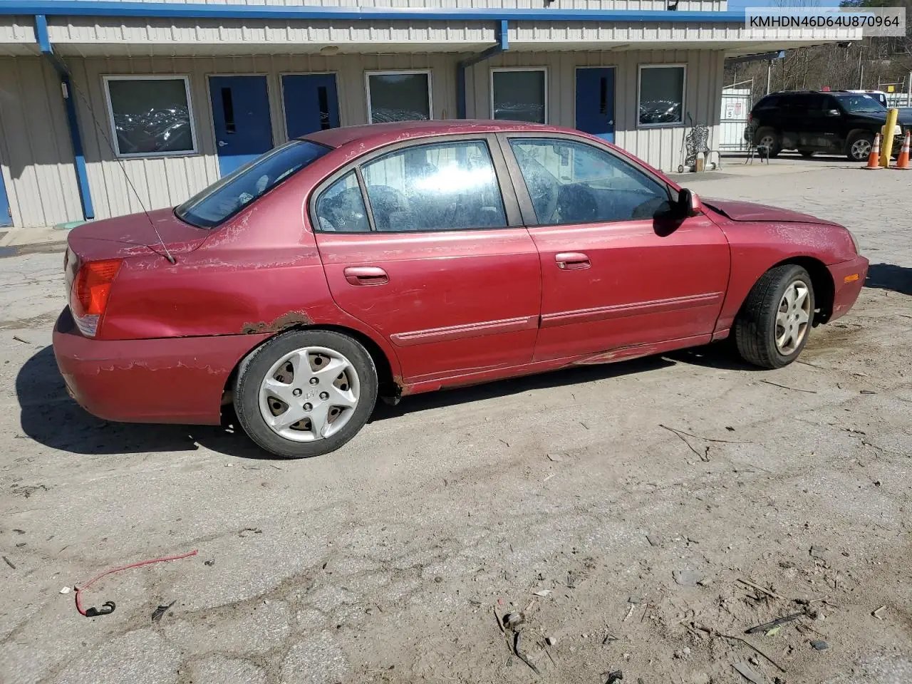 2004 Hyundai Elantra Gls VIN: KMHDN46D64U870964 Lot: 49296675