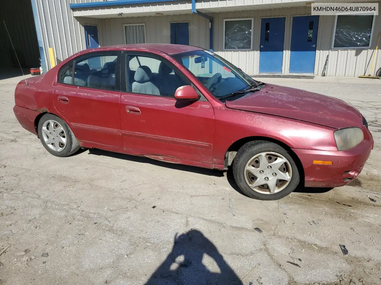 2004 Hyundai Elantra Gls VIN: KMHDN46D64U870964 Lot: 49296675