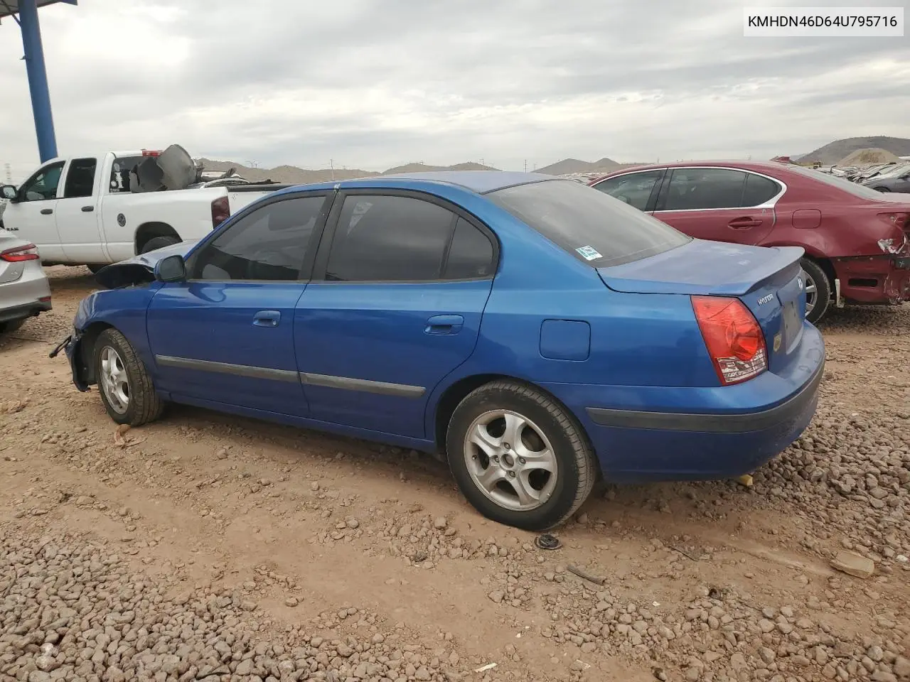 2004 Hyundai Elantra Gls VIN: KMHDN46D64U795716 Lot: 51140995