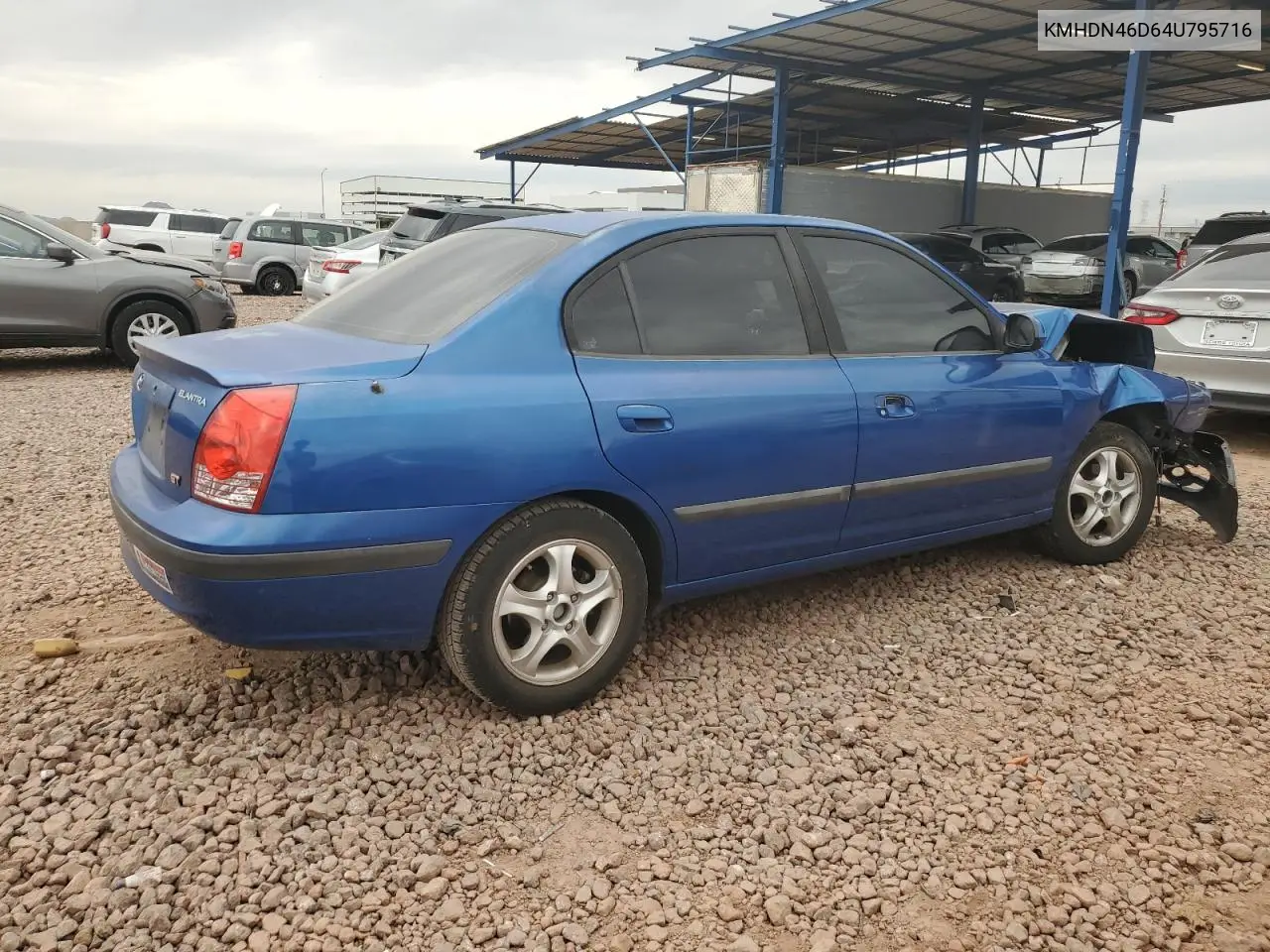 2004 Hyundai Elantra Gls VIN: KMHDN46D64U795716 Lot: 51140995