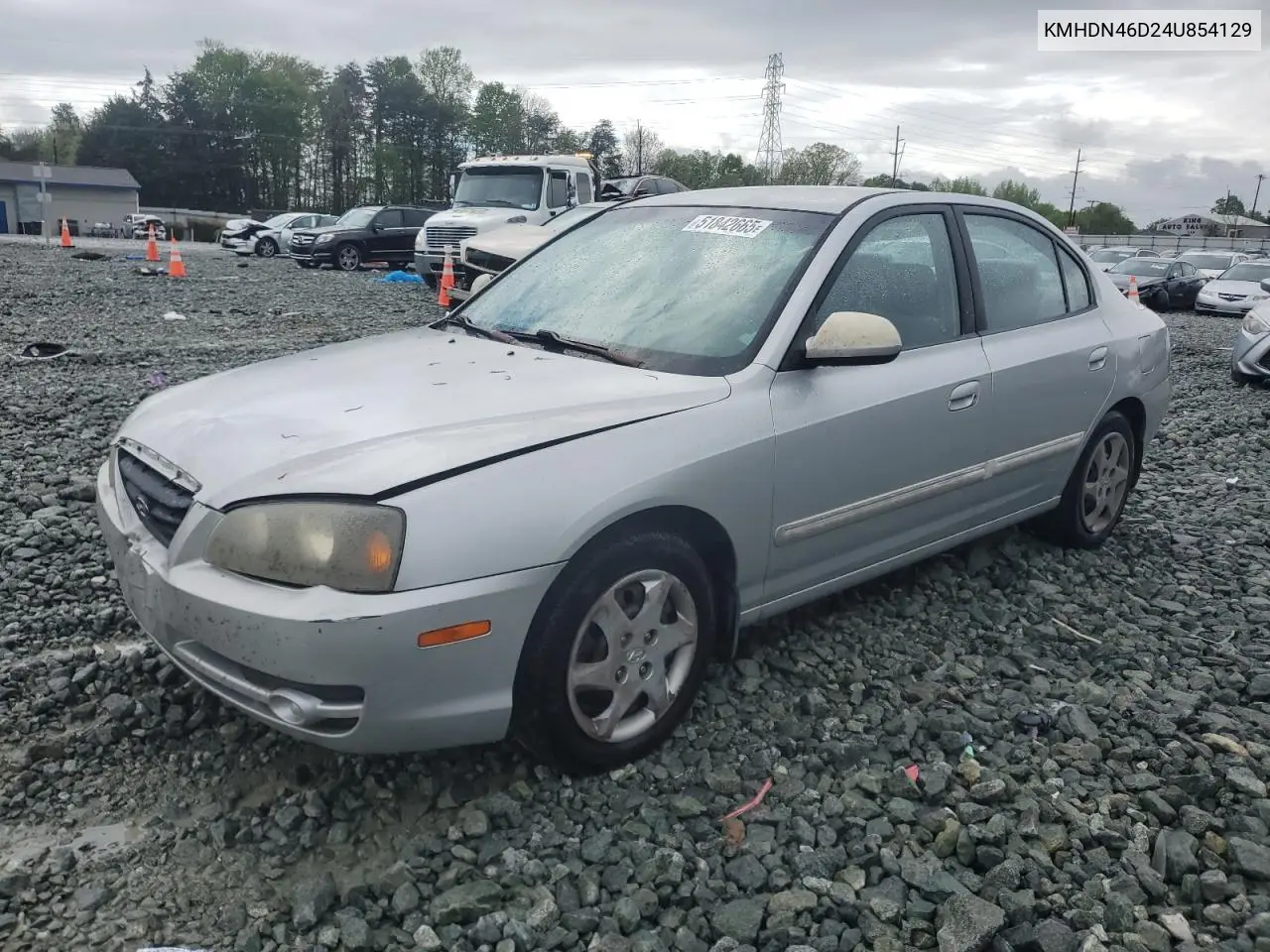 2004 Hyundai Elantra Gls VIN: KMHDN46D24U854129 Lot: 51842665