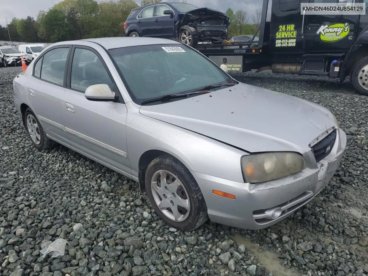 2004 Hyundai Elantra Gls VIN: KMHDN46D24U854129 Lot: 51842665