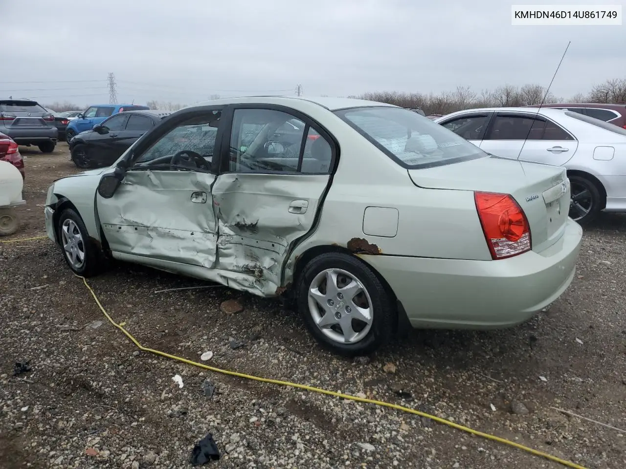 2004 Hyundai Elantra Gls VIN: KMHDN46D14U861749 Lot: 52625215