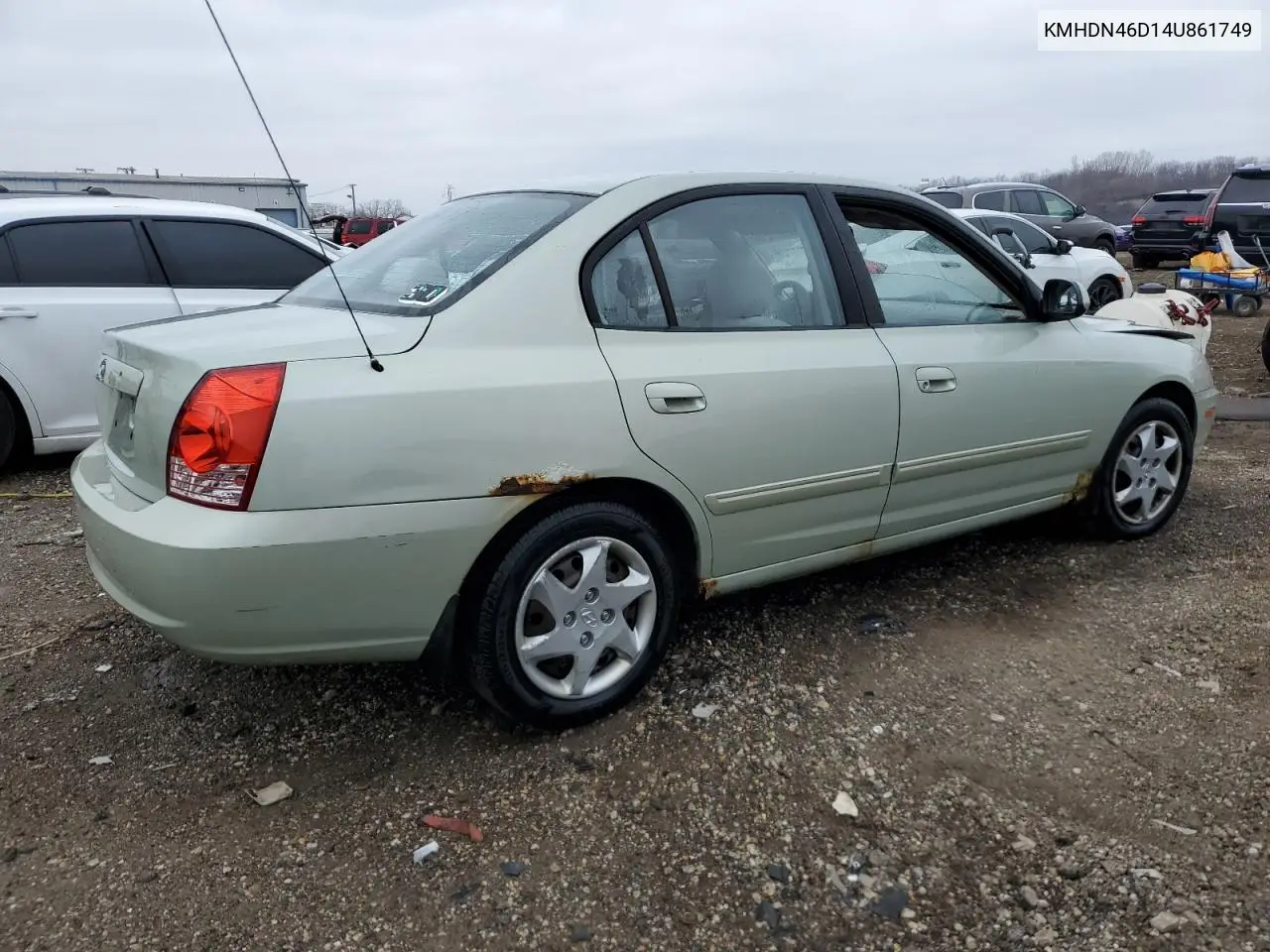 2004 Hyundai Elantra Gls VIN: KMHDN46D14U861749 Lot: 52625215