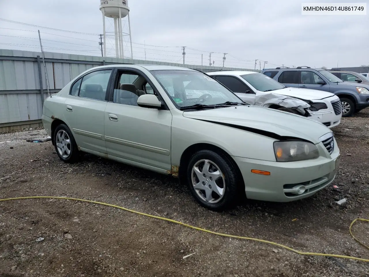 2004 Hyundai Elantra Gls VIN: KMHDN46D14U861749 Lot: 52625215