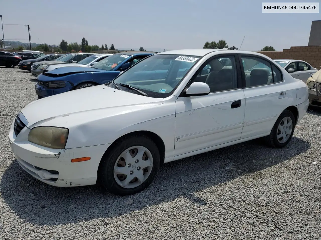 2004 Hyundai Elantra Gls VIN: KMHDN46D44U745476 Lot: 55358825