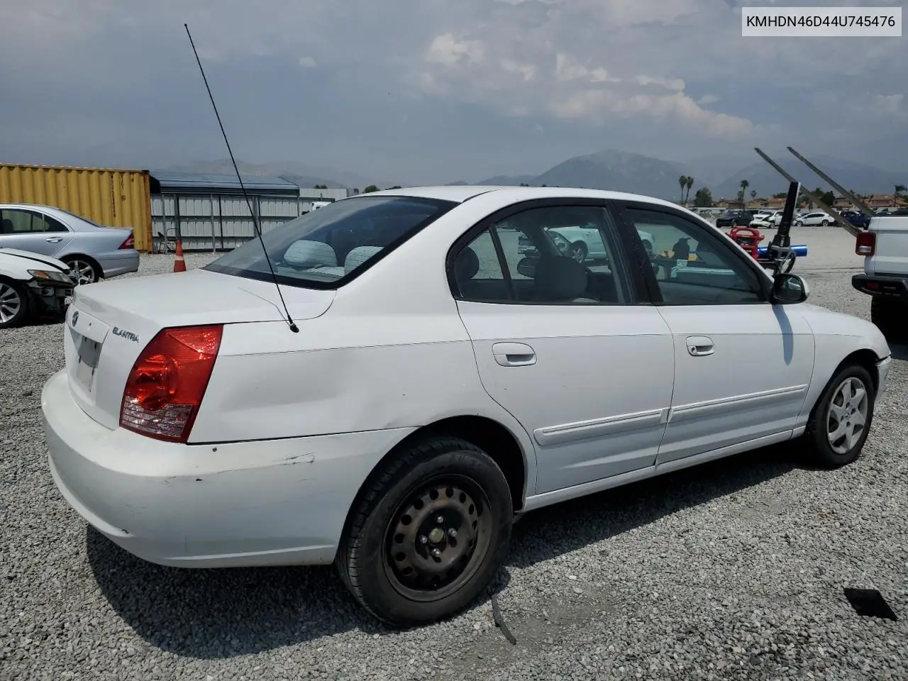 2004 Hyundai Elantra Gls VIN: KMHDN46D44U745476 Lot: 55358825