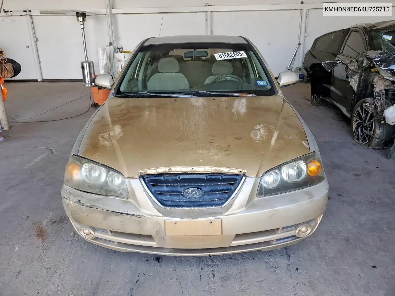 2004 Hyundai Elantra Gls VIN: KMHDN46D64U725715 Lot: 61662805