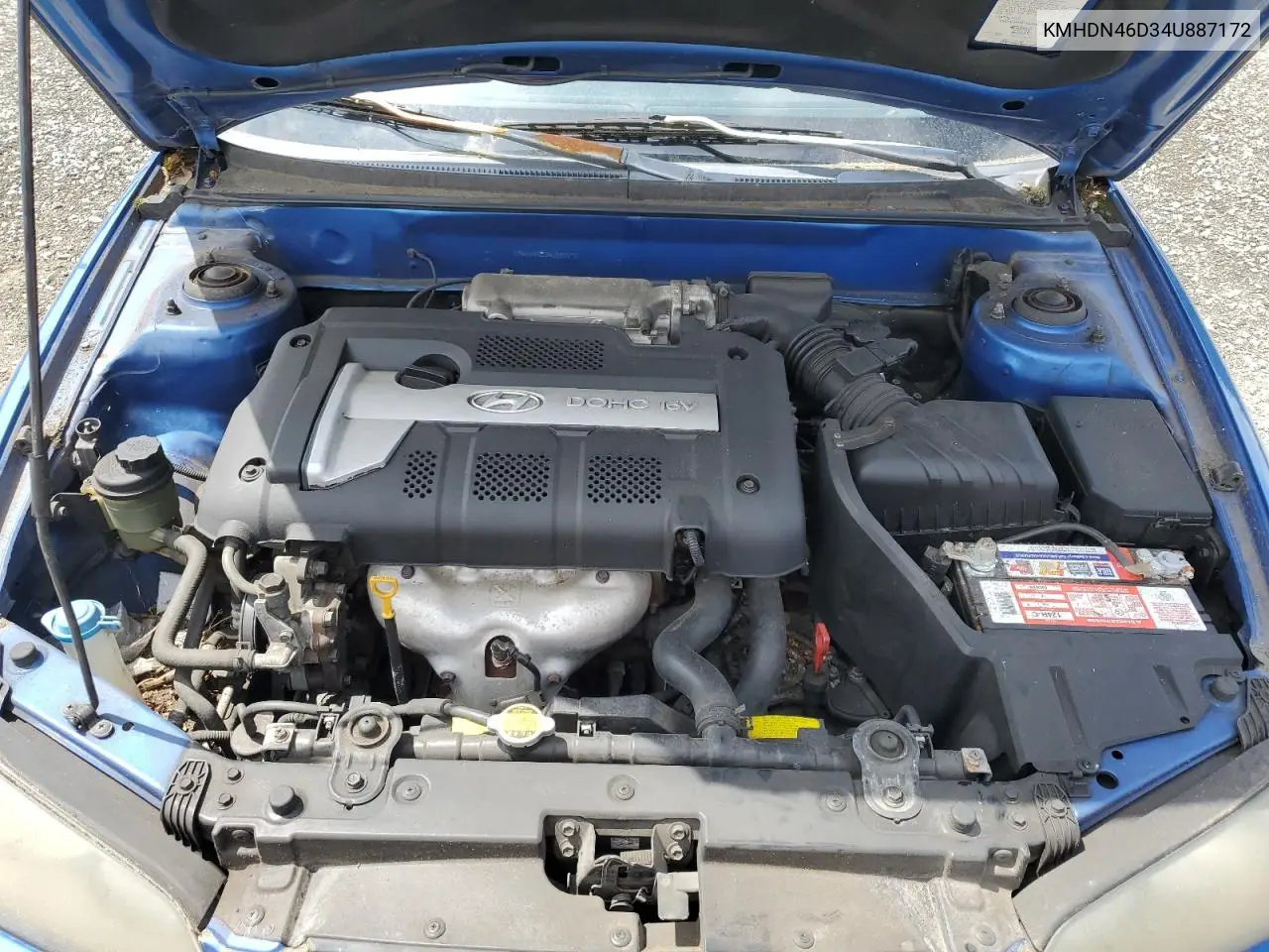 2004 Hyundai Elantra Gls VIN: KMHDN46D34U887172 Lot: 61895865