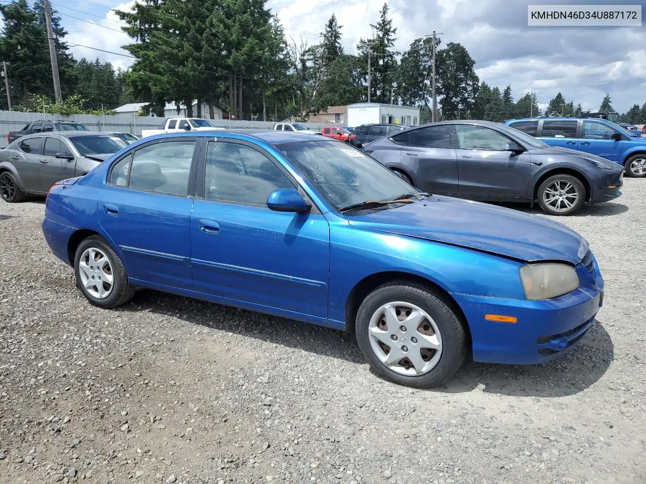 2004 Hyundai Elantra Gls VIN: KMHDN46D34U887172 Lot: 61895865