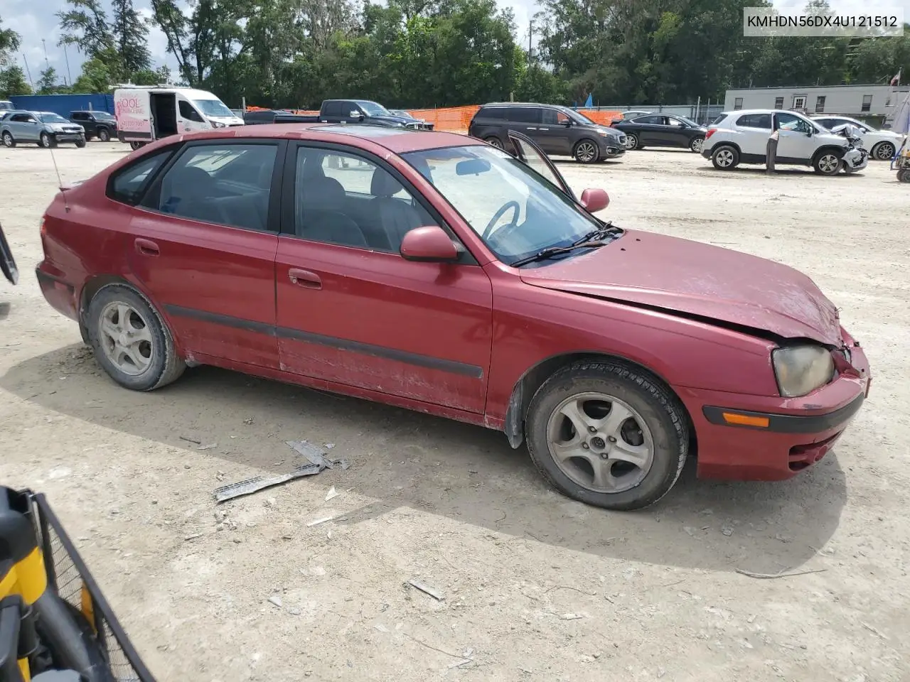 2004 Hyundai Elantra Gls VIN: KMHDN56DX4U121512 Lot: 63157195