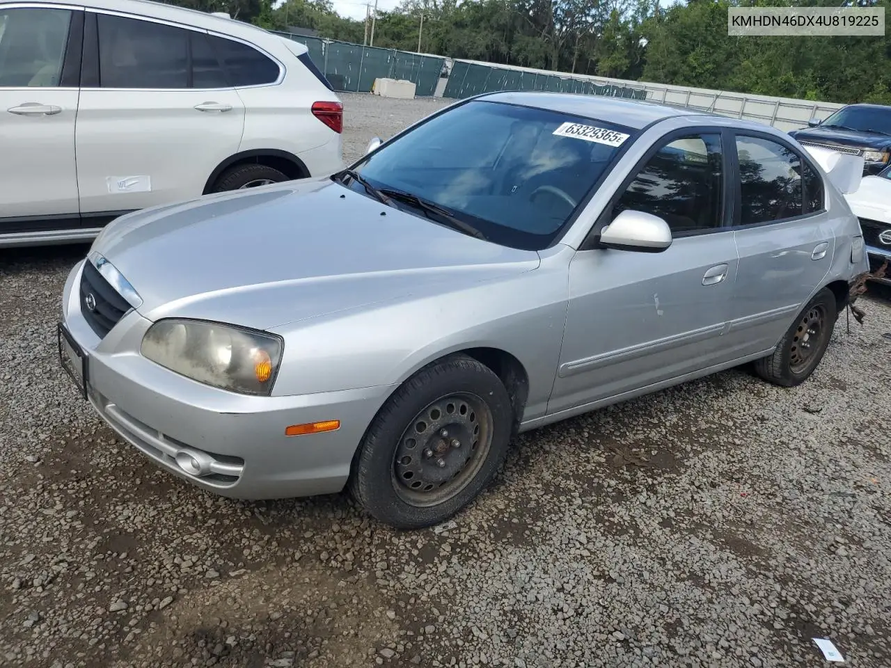 2004 Hyundai Elantra Gls VIN: KMHDN46DX4U819225 Lot: 63329365