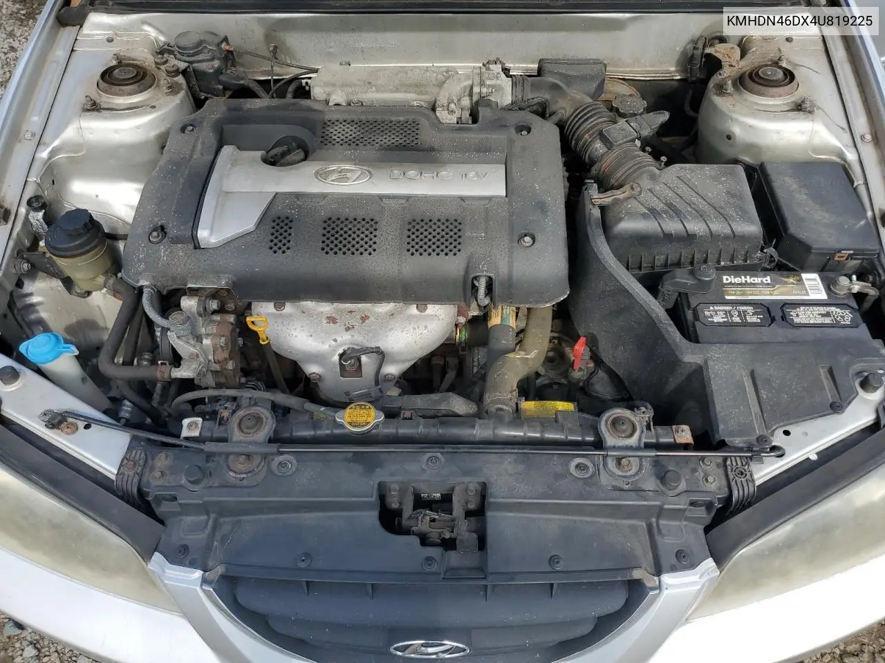 2004 Hyundai Elantra Gls VIN: KMHDN46DX4U819225 Lot: 63329365