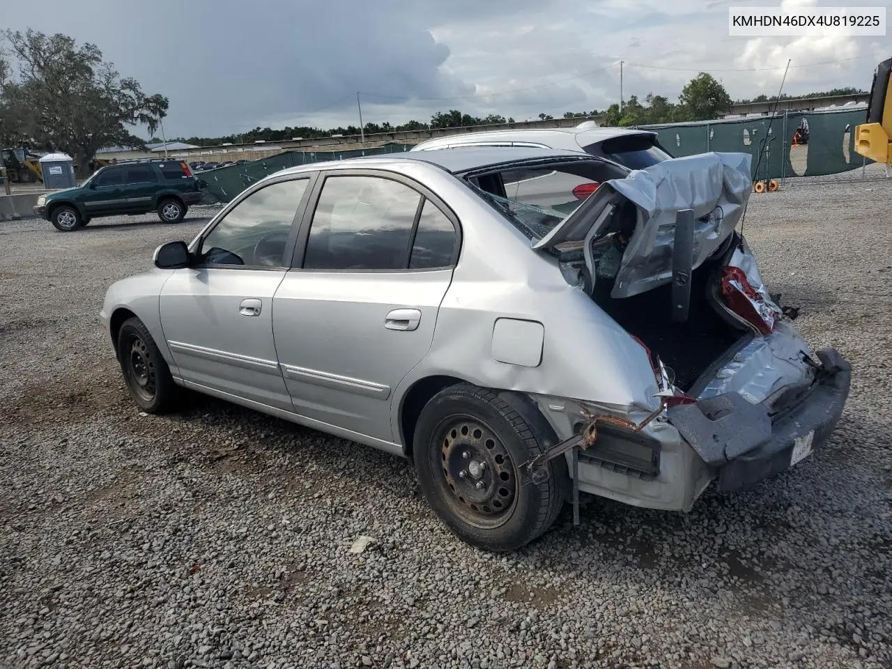 2004 Hyundai Elantra Gls VIN: KMHDN46DX4U819225 Lot: 63329365