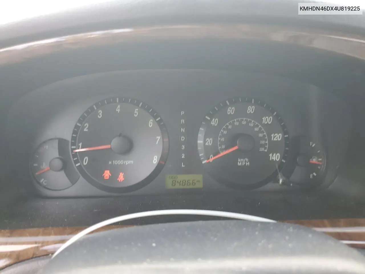 2004 Hyundai Elantra Gls VIN: KMHDN46DX4U819225 Lot: 63329365