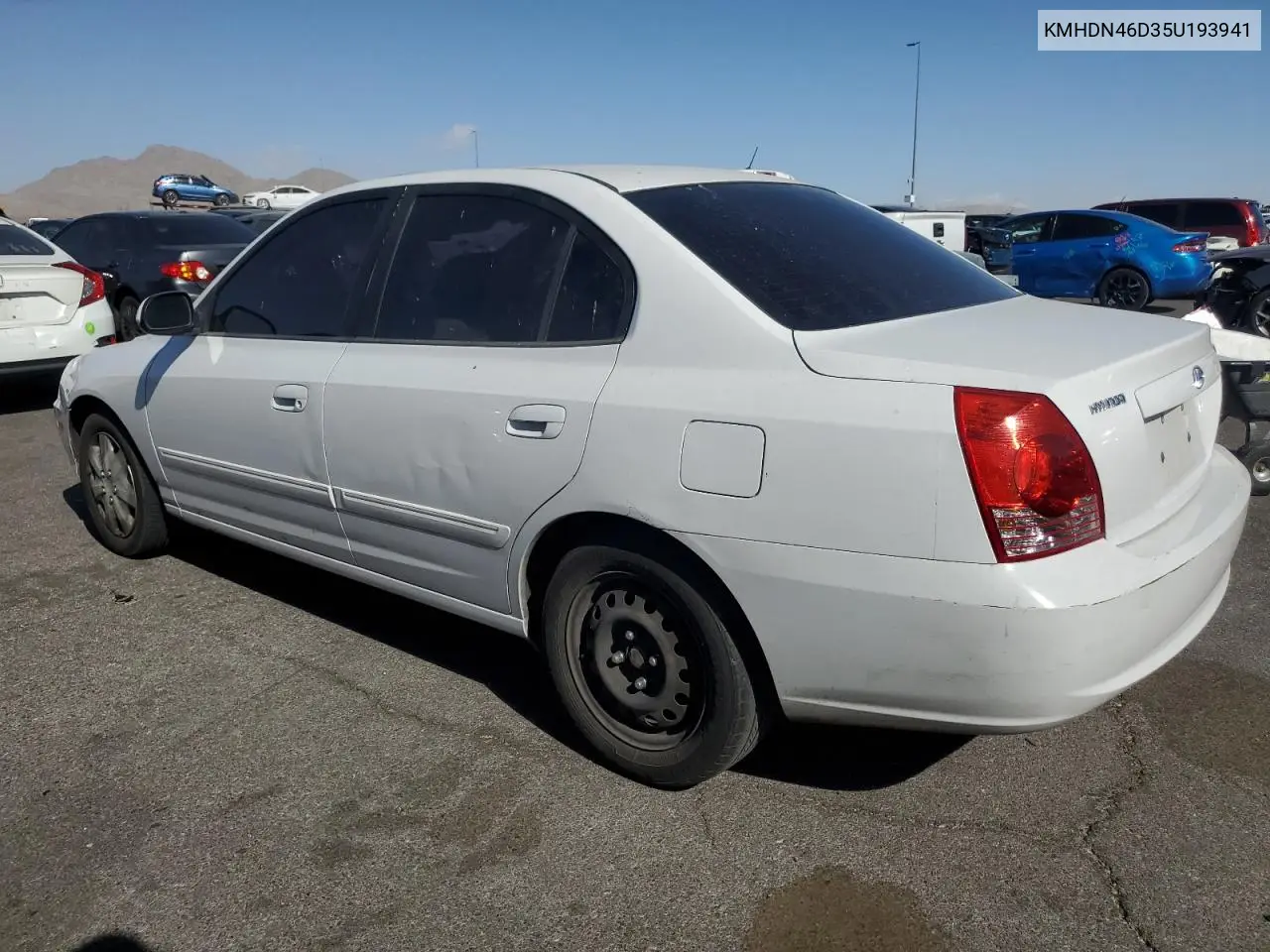 2005 Hyundai Elantra Gls VIN: KMHDN46D35U193941 Lot: 44577505