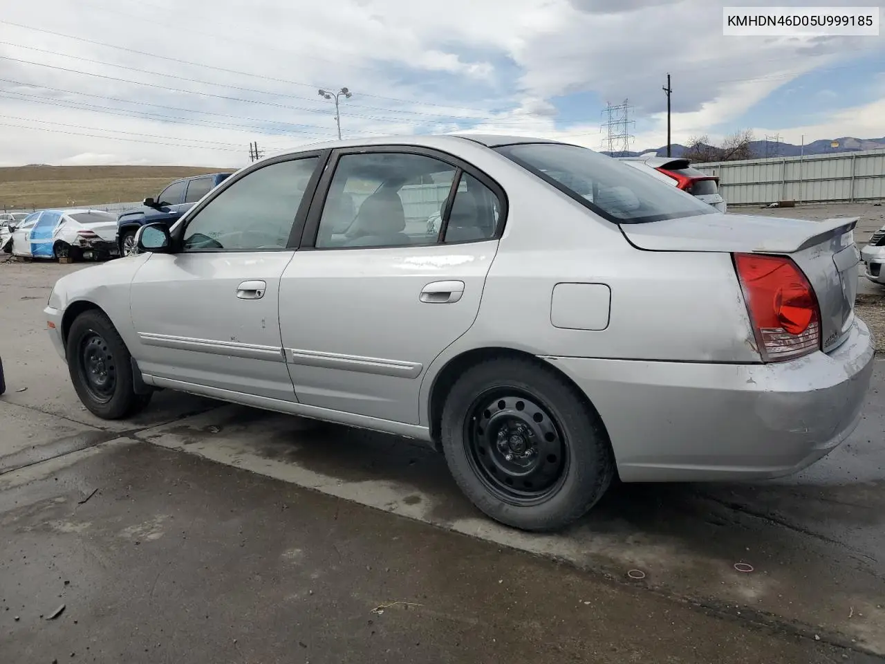 2005 Hyundai Elantra Gls VIN: KMHDN46D05U999185 Lot: 49917735