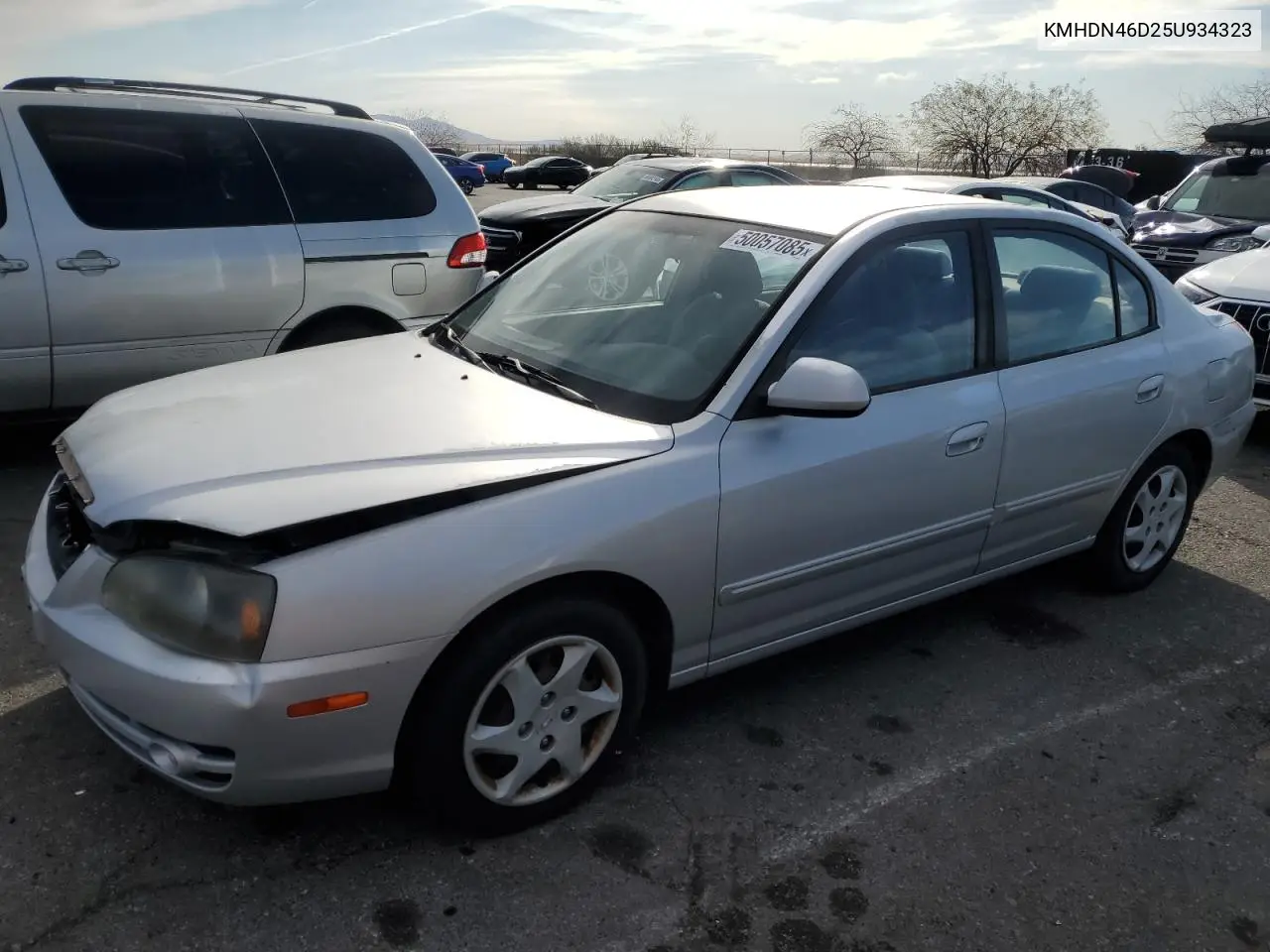 2005 Hyundai Elantra Gls VIN: KMHDN46D25U934323 Lot: 50057085
