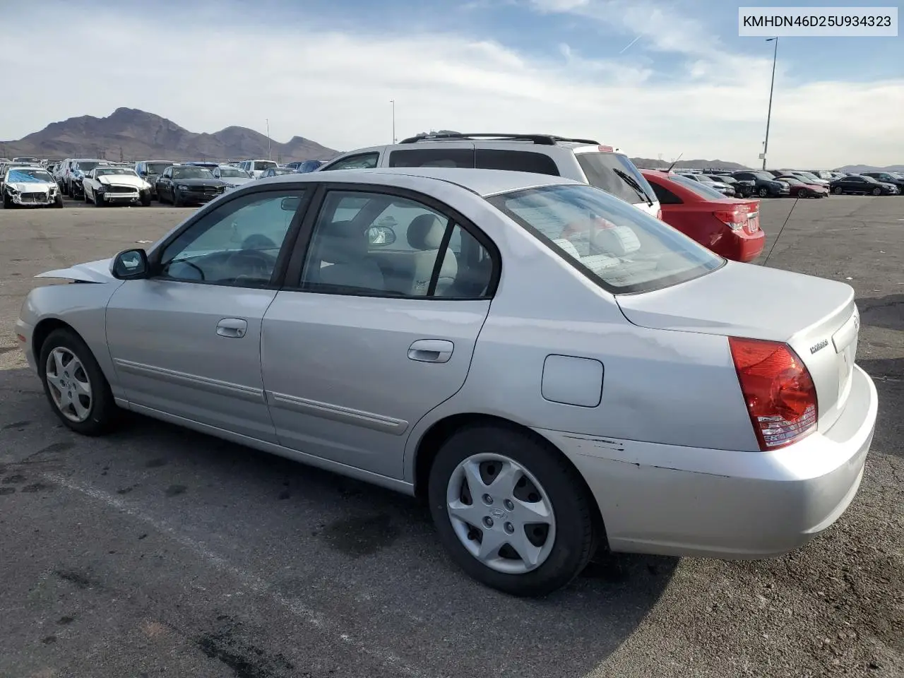 2005 Hyundai Elantra Gls VIN: KMHDN46D25U934323 Lot: 50057085