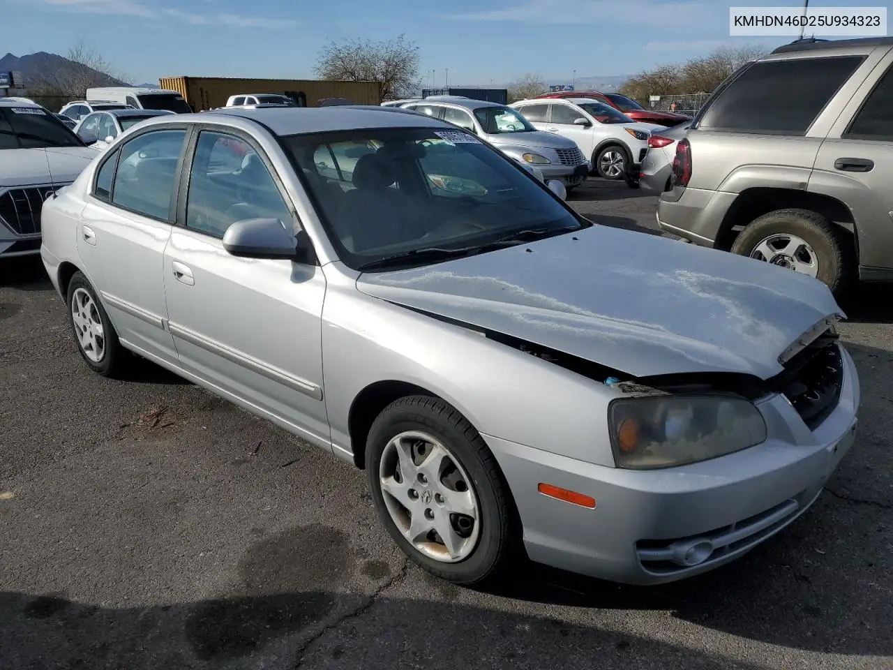 2005 Hyundai Elantra Gls VIN: KMHDN46D25U934323 Lot: 50057085