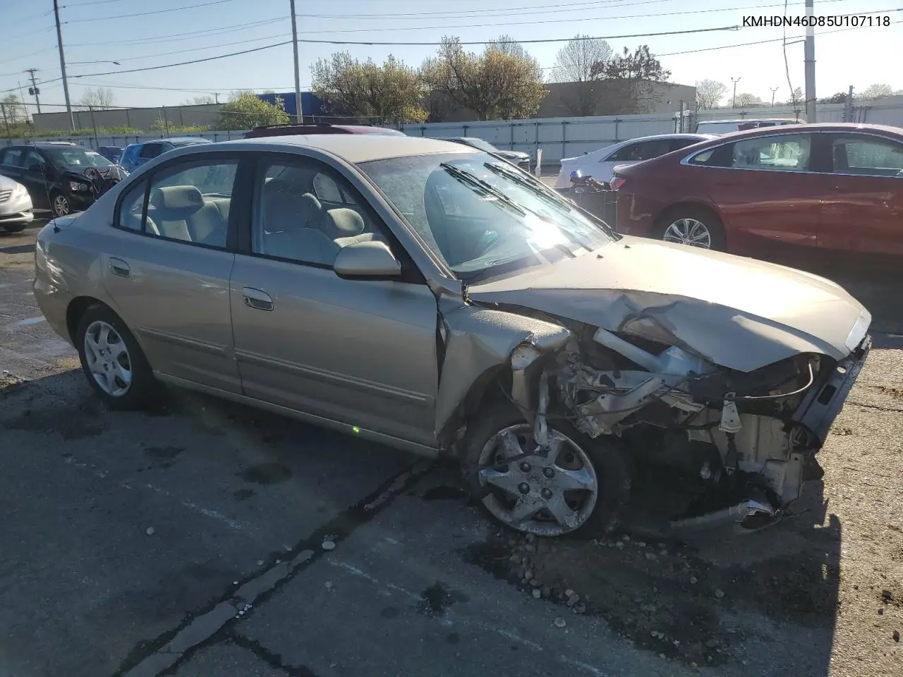 2005 Hyundai Elantra Gls VIN: KMHDN46D85U107118 Lot: 53488435
