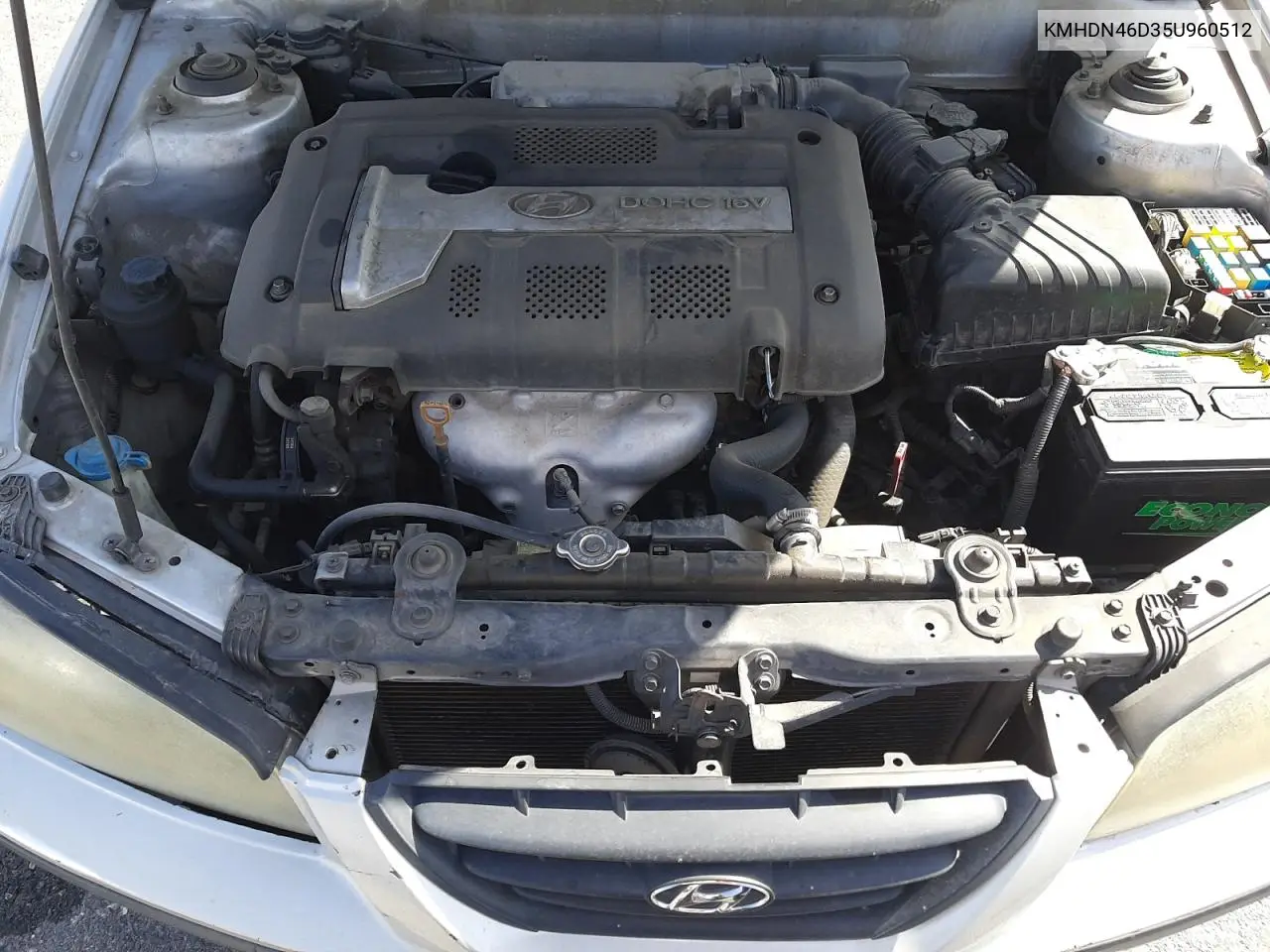 2005 Hyundai Elantra Gls VIN: KMHDN46D35U960512 Lot: 54788115