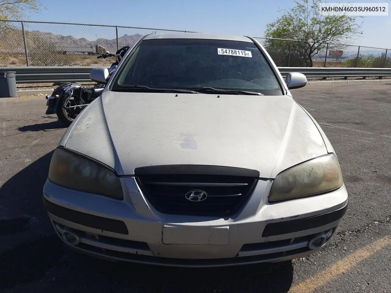 2005 Hyundai Elantra Gls VIN: KMHDN46D35U960512 Lot: 54788115