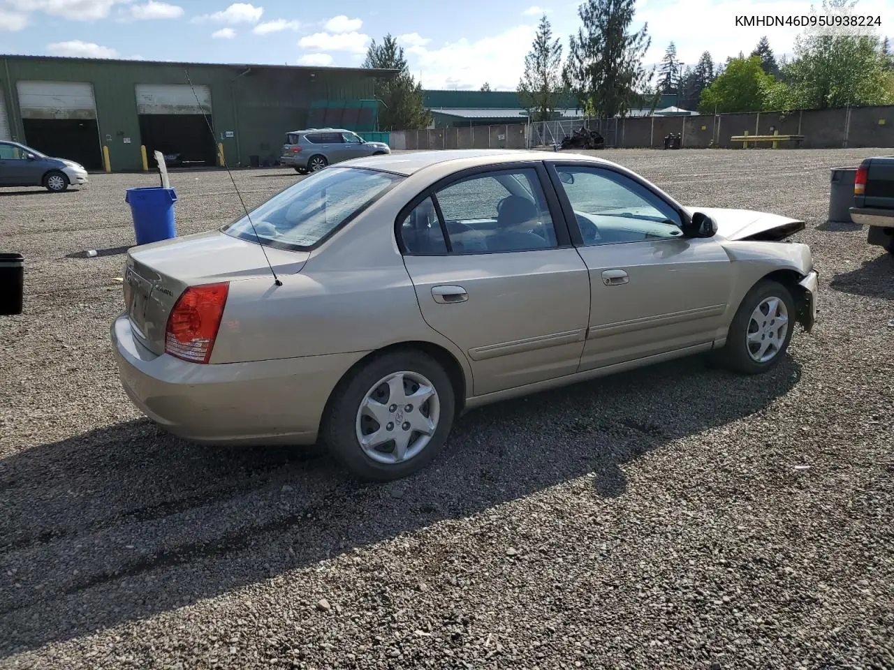 2005 Hyundai Elantra Gls VIN: KMHDN46D95U938224 Lot: 55101295