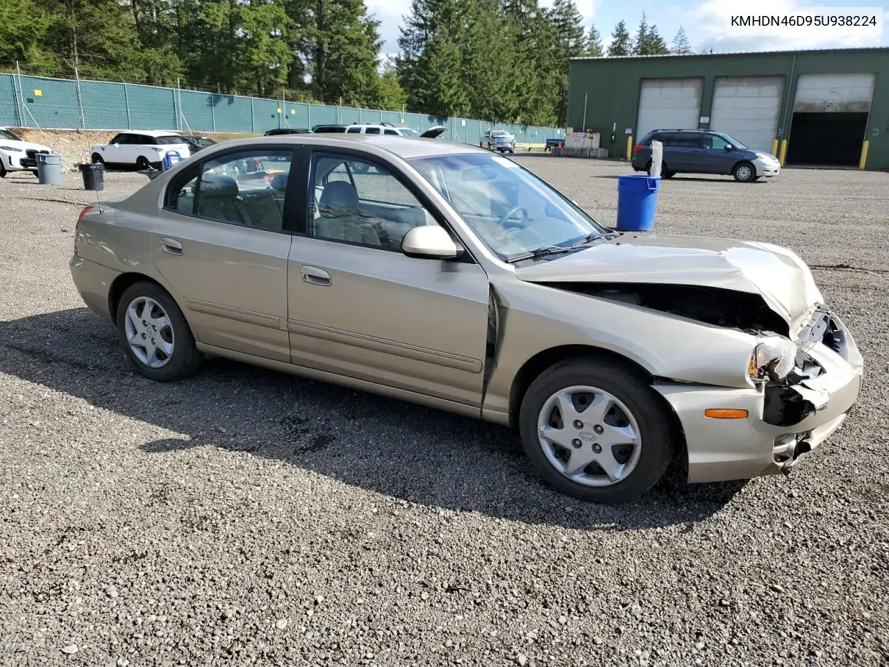 2005 Hyundai Elantra Gls VIN: KMHDN46D95U938224 Lot: 55101295