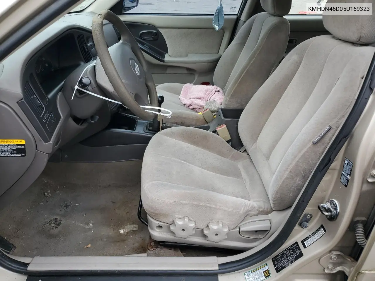 2005 Hyundai Elantra Gls VIN: KMHDN46D05U169323 Lot: 55138445