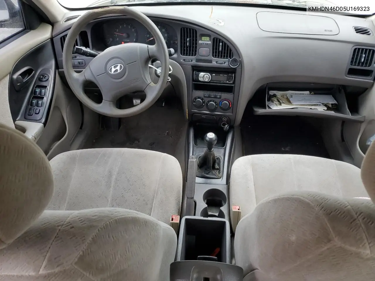 2005 Hyundai Elantra Gls VIN: KMHDN46D05U169323 Lot: 55138445
