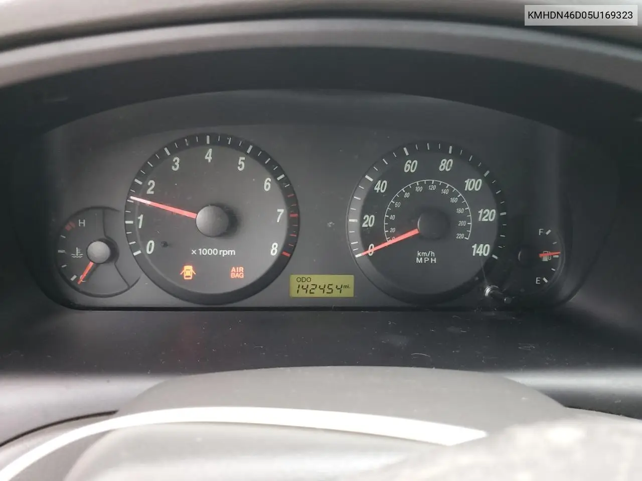 2005 Hyundai Elantra Gls VIN: KMHDN46D05U169323 Lot: 55138445