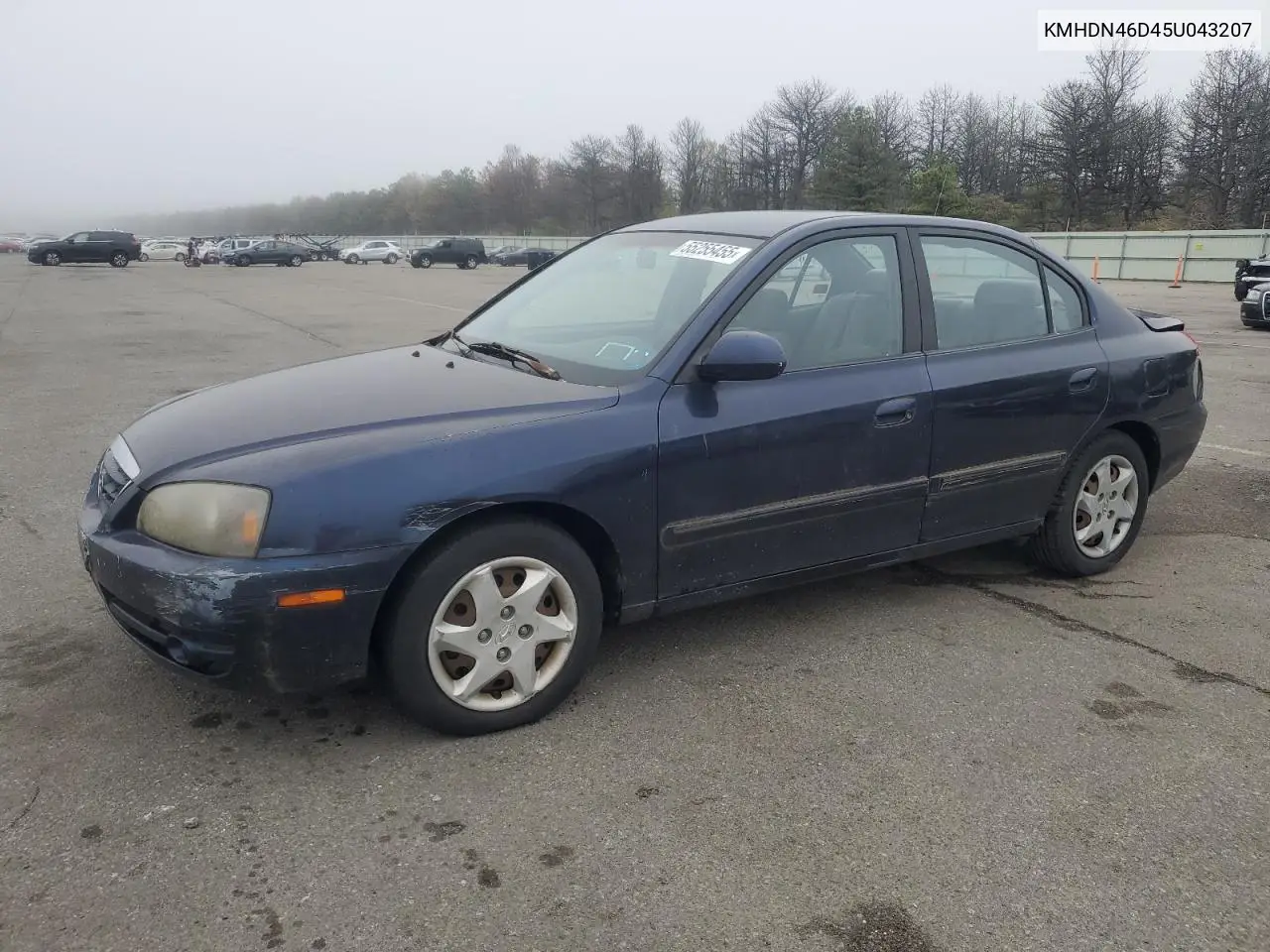 2005 Hyundai Elantra Gls VIN: KMHDN46D45U043207 Lot: 55255455