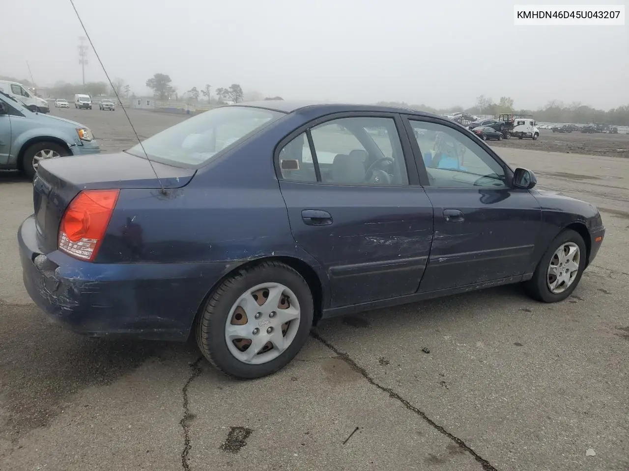 2005 Hyundai Elantra Gls VIN: KMHDN46D45U043207 Lot: 55255455