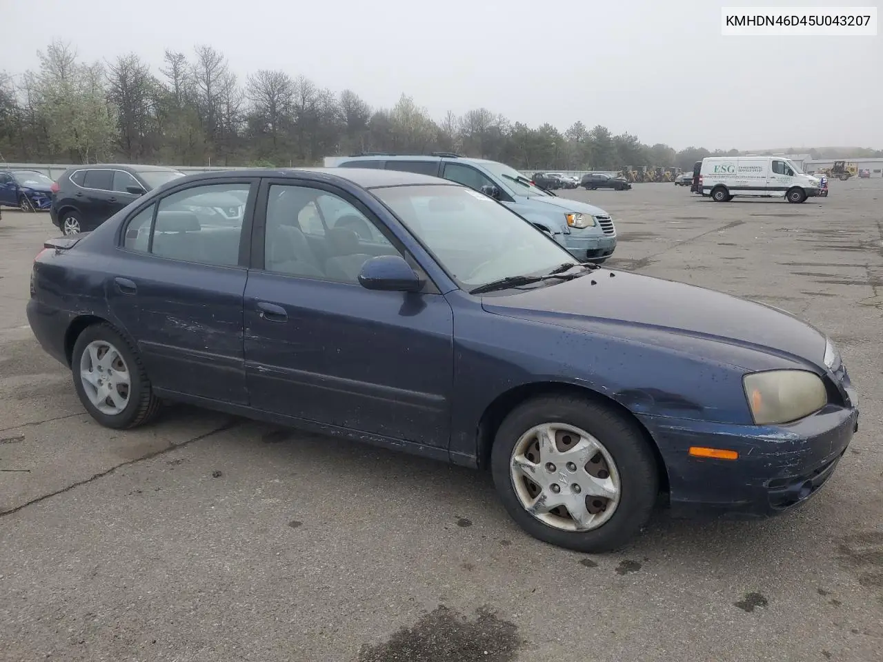 2005 Hyundai Elantra Gls VIN: KMHDN46D45U043207 Lot: 55255455